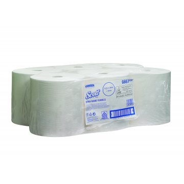SCOTT* Handdoeken Rol 6667 Wit - Kimberly Clark