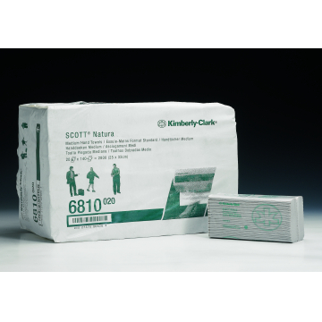 SCOTT* Natura Handdoeken C Gevouwen Medium 6810 Wit - Kimberly Clark