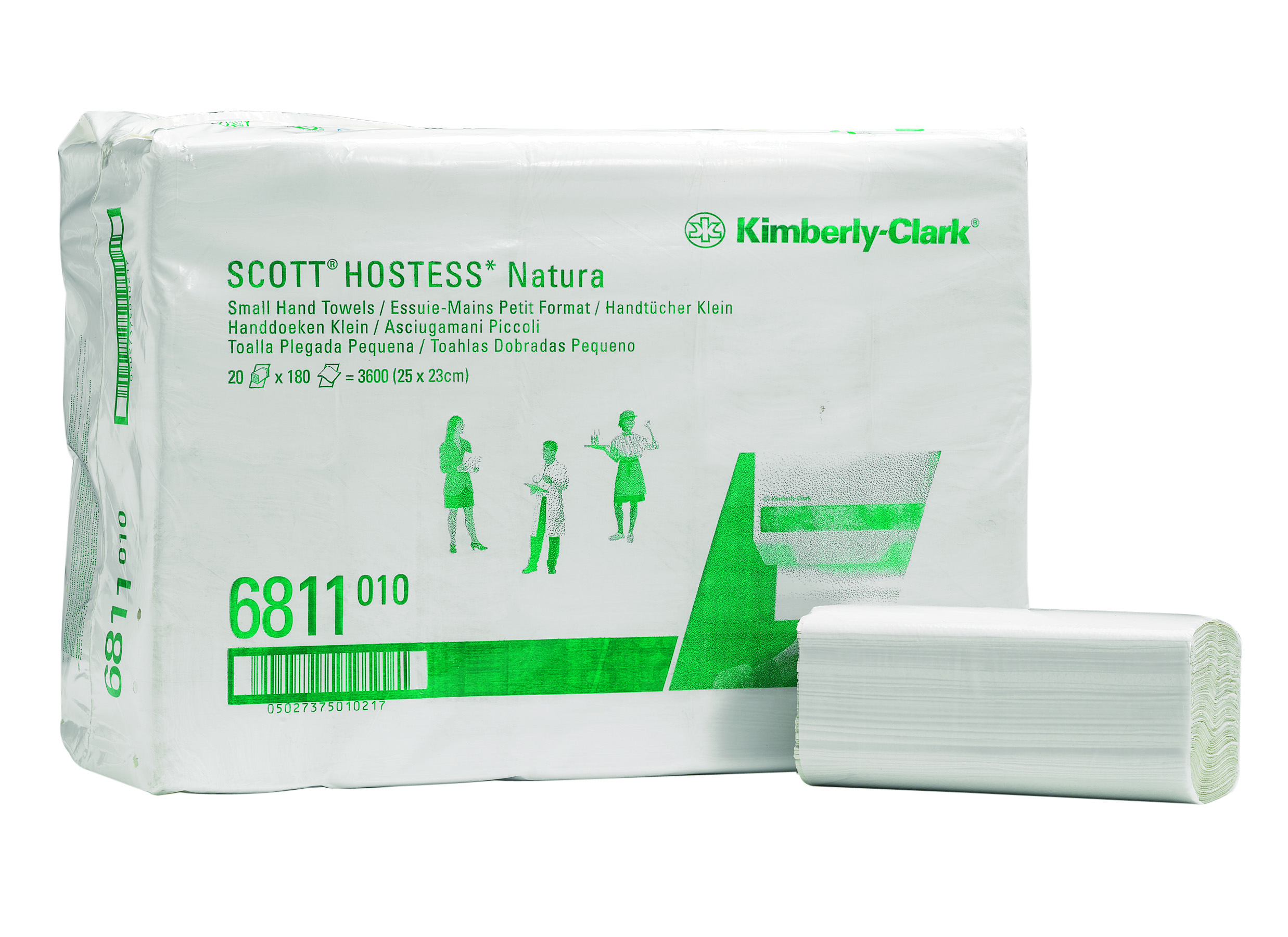 SCOTT* Natura Handdoeken Intergevouwen Klein 6811 Wit - Kimberly Clark