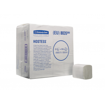 HOSTESS* 32 Toilettissue Gevouwen 250 8035 Wit - Kimberly Clark