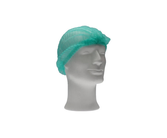 CMT Baret Non Woven PP Groen 49cm (Clip Cap)