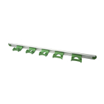 FBK HCS Ophangrail 900mm met 3 klemmen Ø 22-32mm en 2 klemmen Ø 28-38mm