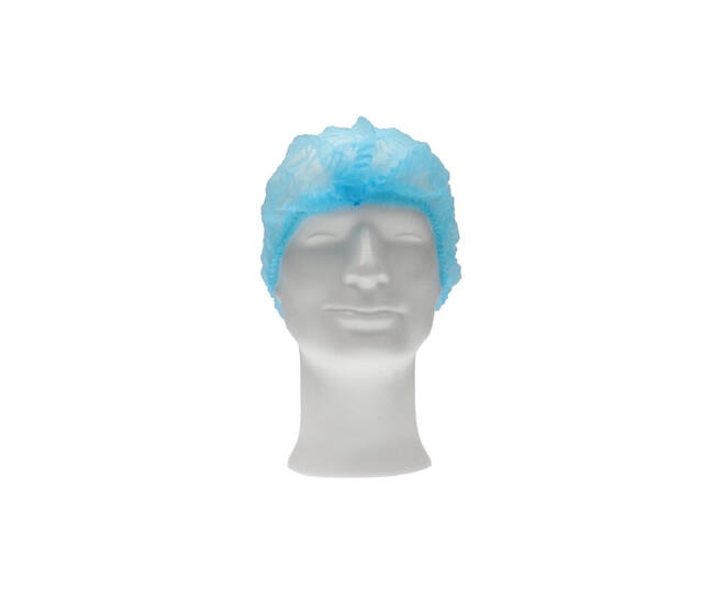 CMT pp non woven haarnetje, blauw, 53cm 'clip cap'