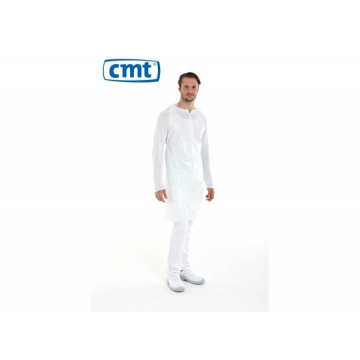 CMT pe schort wit geruwd 165x80cm 30micron (verpakt per stuk)