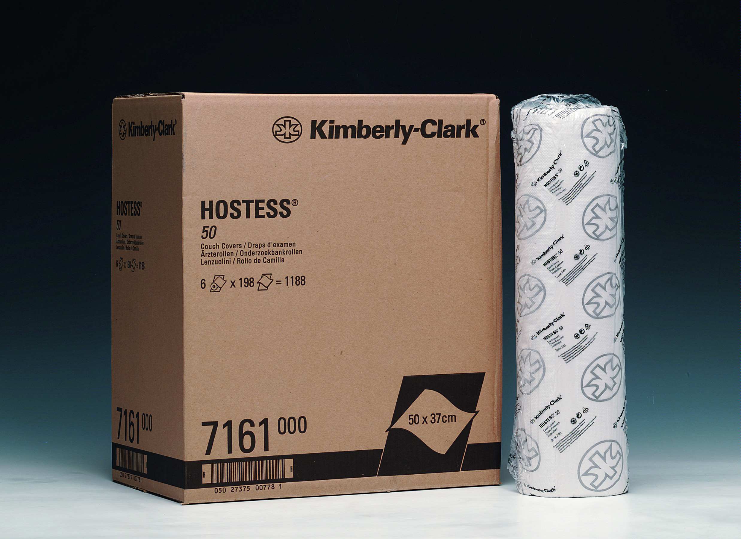 HOSTESS* 50 Onderzoekbankrollen 7161 Wit - Kimberly Clark