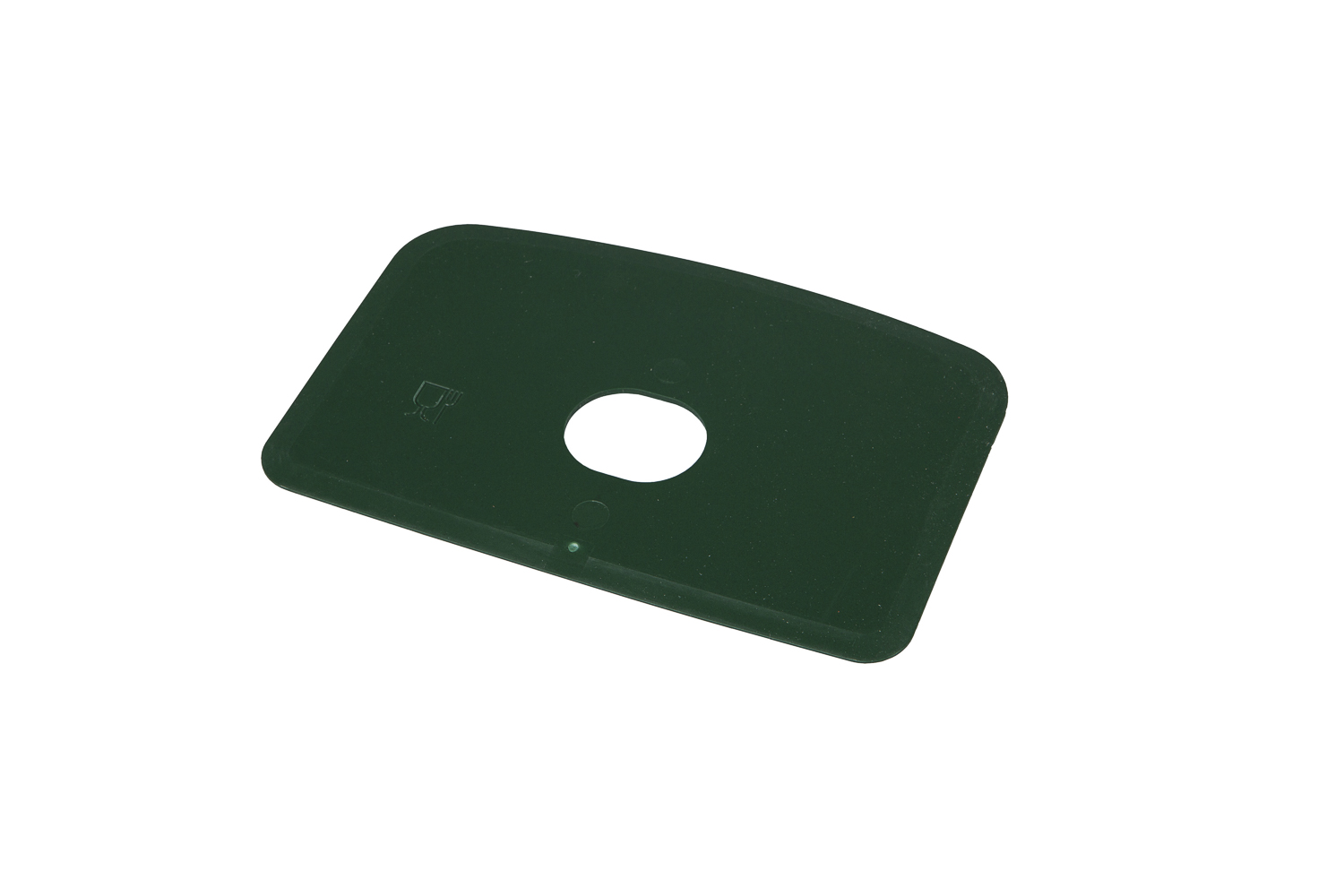 FBK HCS Deegschraper recht met gat 146x98x165mm metaal detecteerbaar