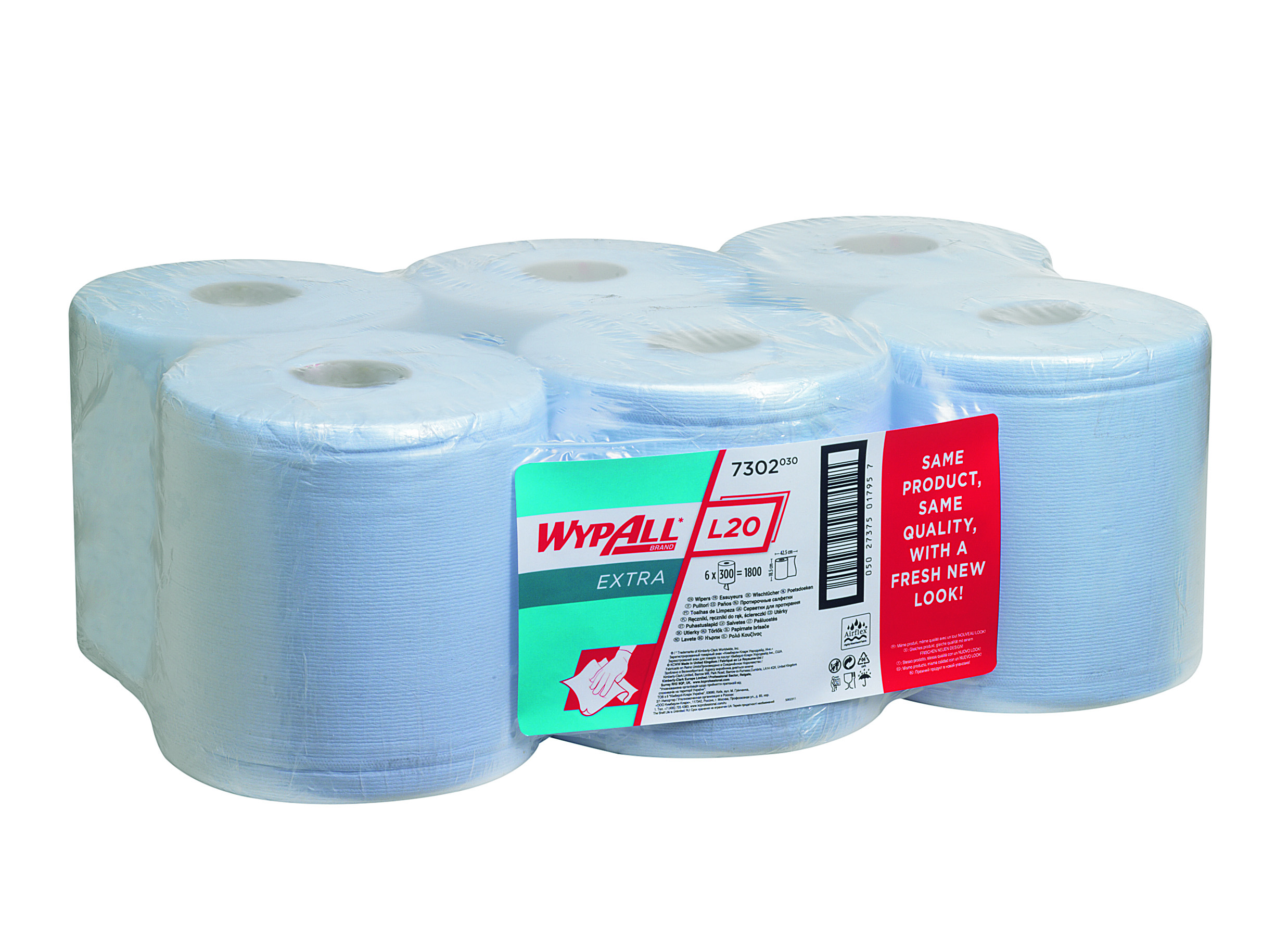 WYPALL* L20 Poetsdoeken Combirol 7302 Blauw - Kimberly Clark