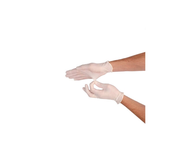 CMT Latex Handschoenen Gepoederd Wit