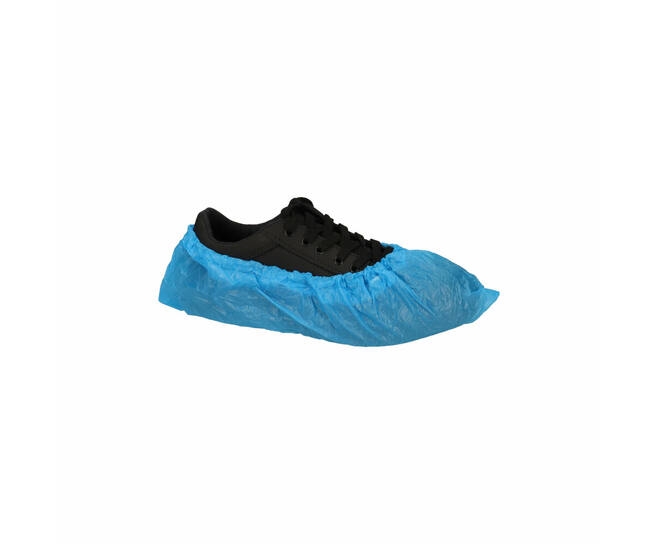 CMT CPE Schoenovertrek Blauw 41x15cm 40micron Geruwd