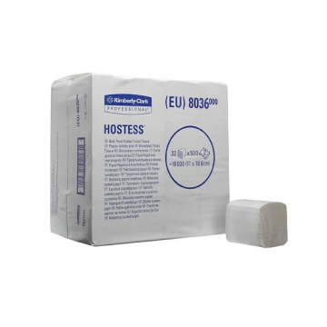 HOSTESS* 32 Toilettissue Gevouwen 500 8036 Wit - Kimberly Clark