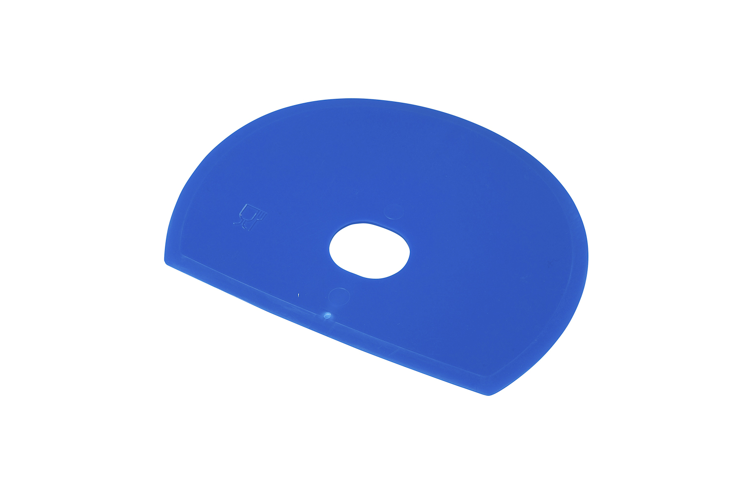 FBK HCS Deegschraper rond met gat 160x125mm polypropyleen