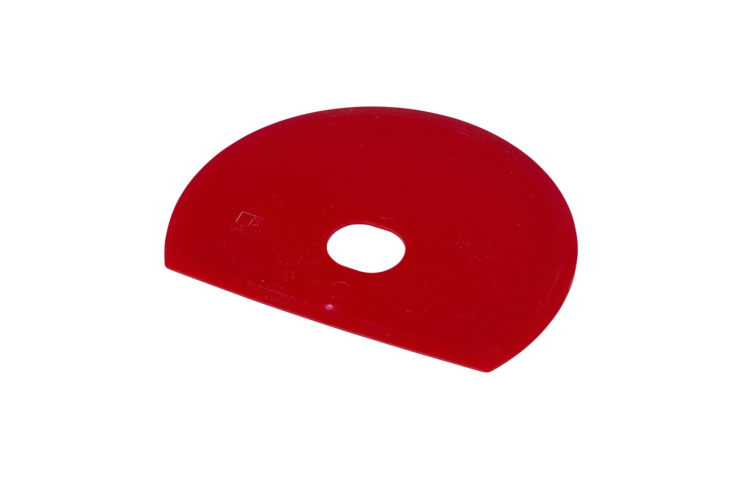 FBK HCS Deegschraper rond met gat 160x125mm polypropyleen