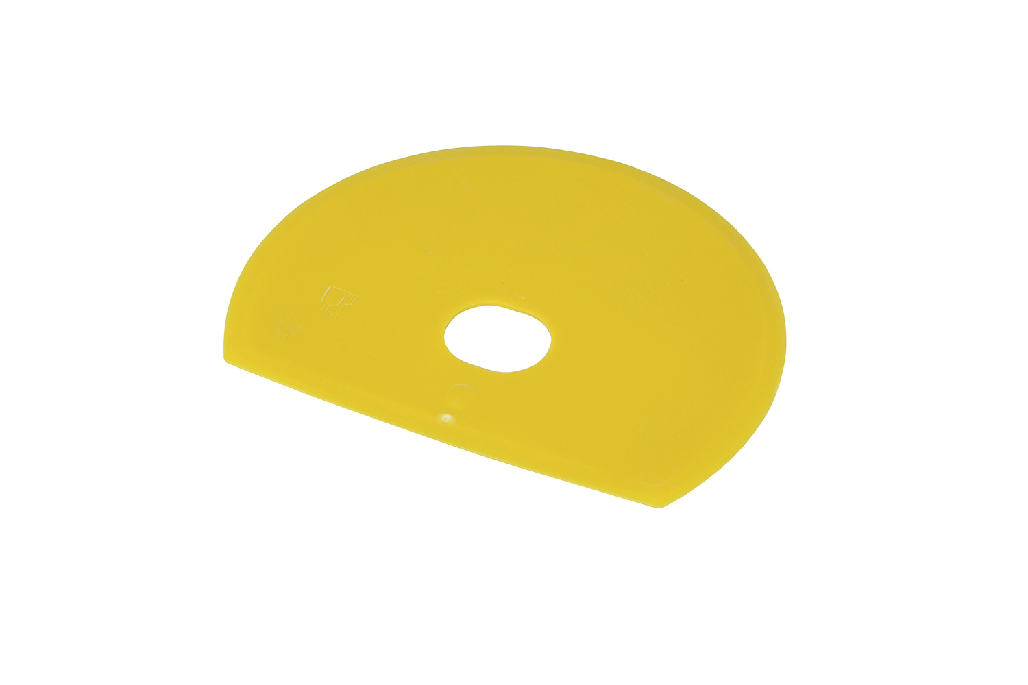 FBK HCS Deegschraper rond met gat 160x125mm polypropyleen