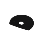 FBK HCS Deegschraper rond met gat 160x125mm polypropyleen