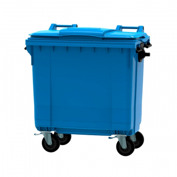 Gekleurde Rolcontainer 770 liter vlak deksel (diverse kleuren)