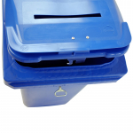 Kliko met papiergleuf en slot 120 liter