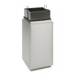 RVS Afvalbak Tumble deluxe 110 liter (vlamdovend)