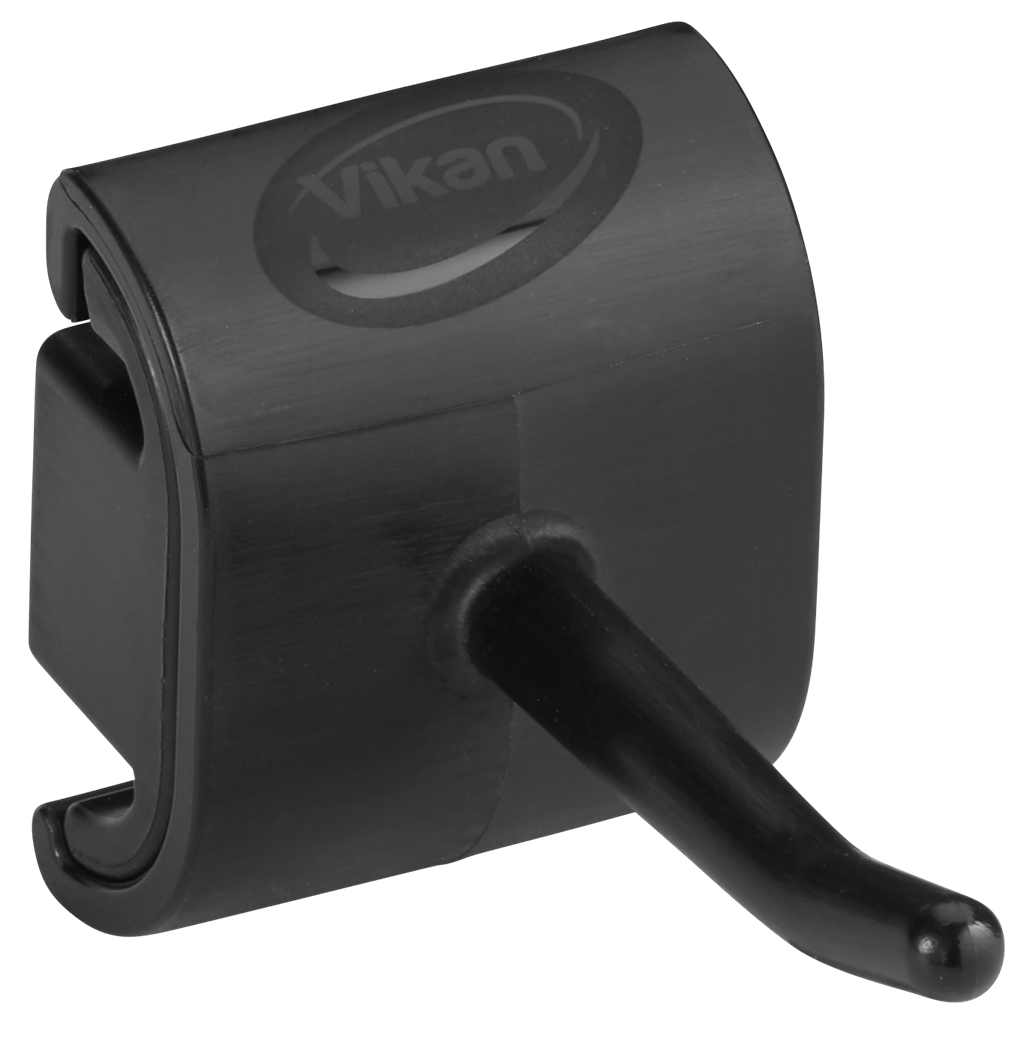 Vikan hygiënisch ophangsysteem enkele haak 10129 zwart