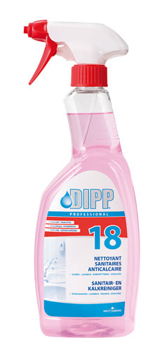 Dipp 18 Sanitair en kalkreiniger 750ml Spray
