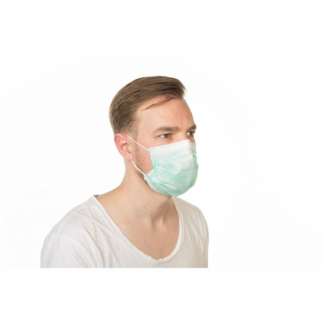 CMT Chirurgisch mondmasker groen 3-laags met oorelastiek type II M14321 600 stuks