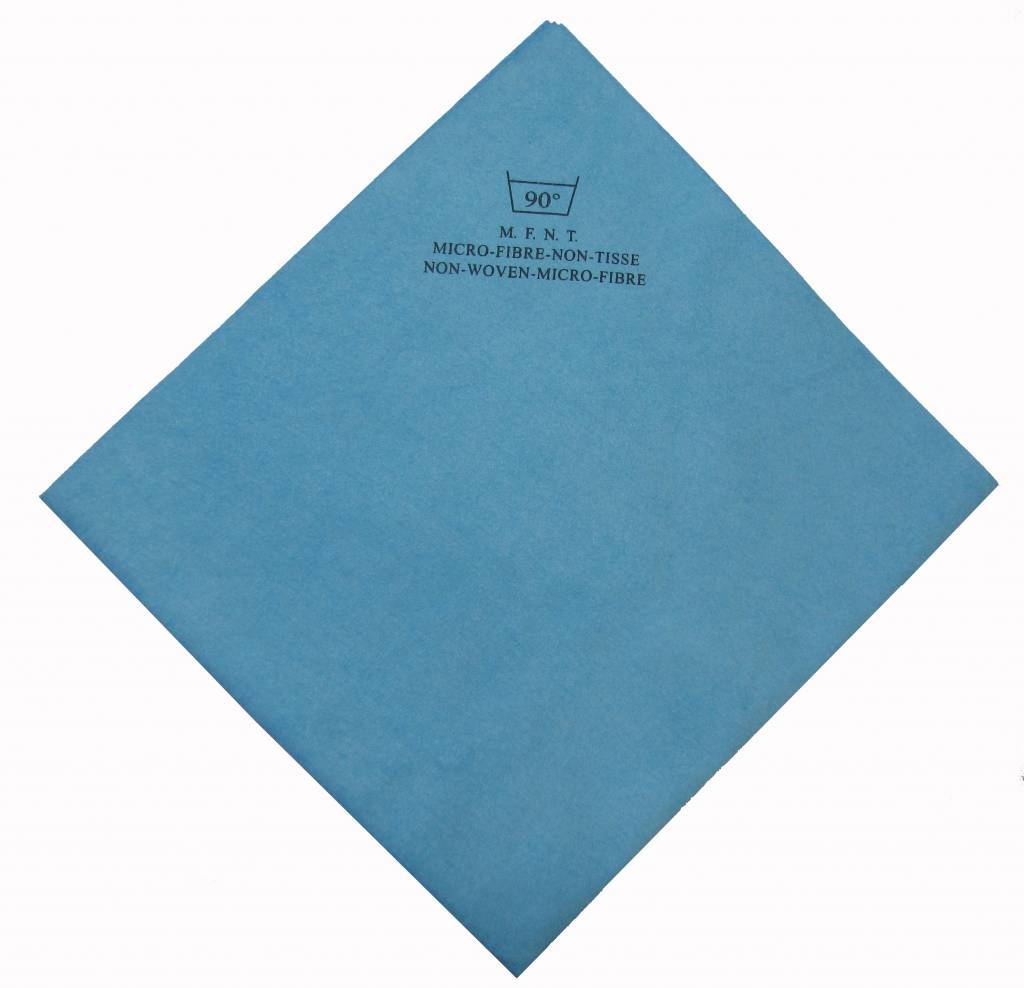 Non woven microvezeldoek 40 x 38 cm blauw 5 stuks