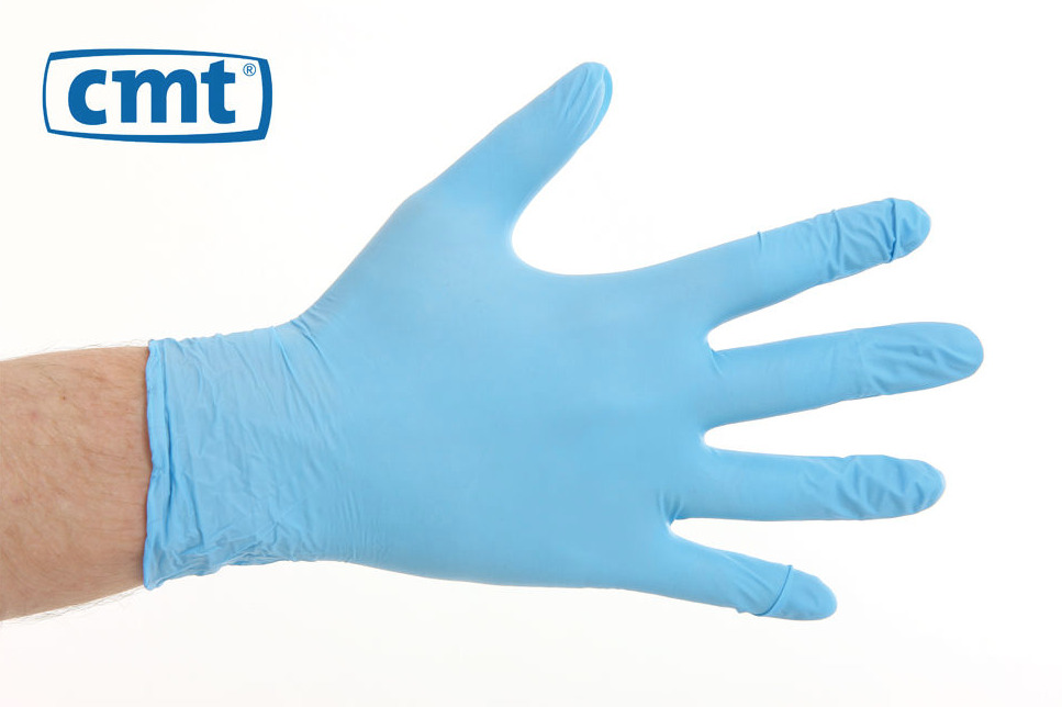 CMT Soft Nitril Handschoenen Poedervrij Blauw Large100 stuks